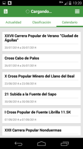 Calendario de carreras